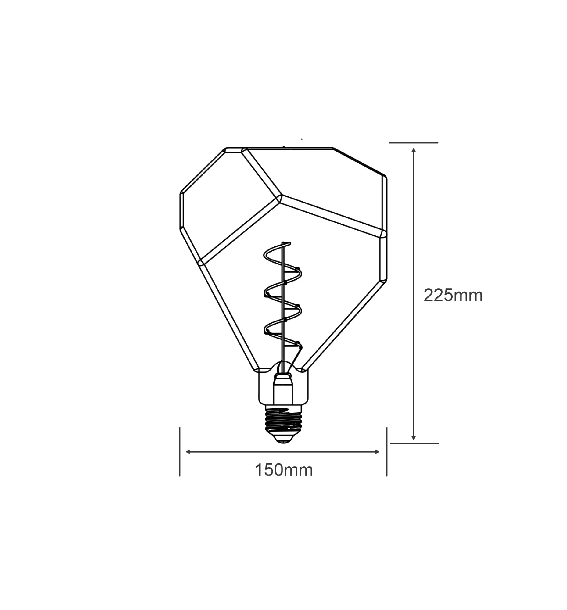 Classic Style LED Type E E27 Dimmable 4W 2100K 120lm 4300101  Luxram Classic Style